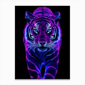 Neon Tiger 5 Canvas Print