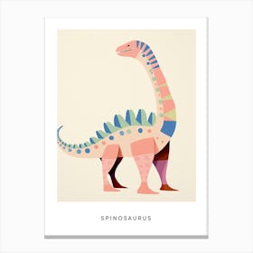 Nursery Dinosaur Art Spinosaurus 3 Poster Canvas Print