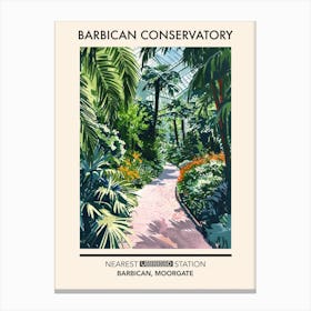 Barbican Conservatory London Parks Garden 4 Canvas Print
