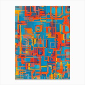 Abstract Squares 6 Canvas Print