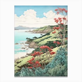 Ishigaki Island In Okinawa, Ukiyo E Drawing 4 Canvas Print