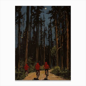 Boys In Woods 4 Fy V Canvas Print