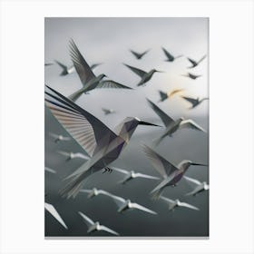 Flock Of Birds Canvas Print