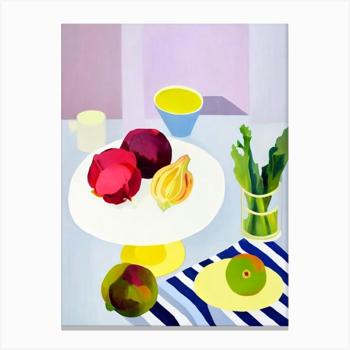 Radicchio 2 Tablescape vegetable Canvas Print by Palette and Plate