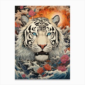 White Tiger 1 Canvas Print