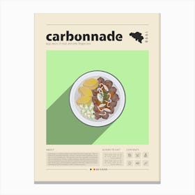 Carbonnade Canvas Print