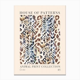 House Of Patterns Snake Animal Print Pattern 3 Canvas Print
