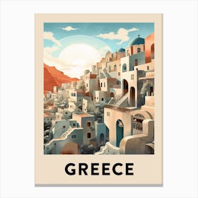 Vintage Travel Poster Greece 9 Canvas Print