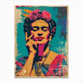Frida Kahlo Vintage Poster Canvas Print