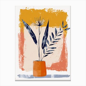 Twilight Geometry Mid Century Style Canvas Print