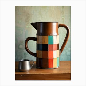 Mosaic Coffee Pot Canvas Print