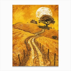 Road To The Moon 2 Canvas Print