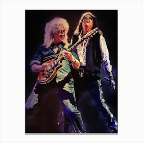 Spirit Of Brian May And Alice Cooper Canvas Print