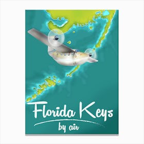 Florida Keys by air 1 Canvas Print