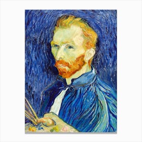 Self Portrait (1889), Vincent Van Gogh 1 Canvas Print