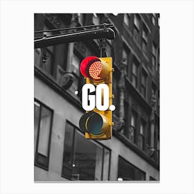 Go - Traffic light Canvas Print