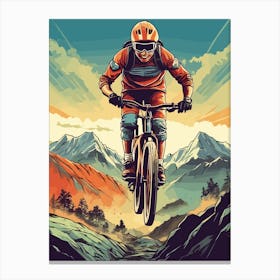 Mtb Mountain Bike Downhill Canvas Print