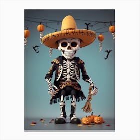 Mexican Skeleton 2 Canvas Print