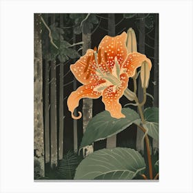 Lily In The Forest 1 Canvas Print