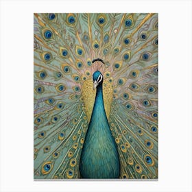 Spectacular Peacock Canvas Print