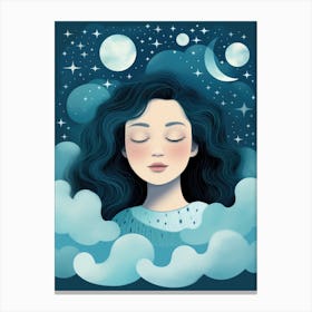 Dreaming Girl 1 Canvas Print