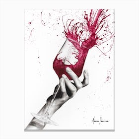 Wine Twirl Canvas Print