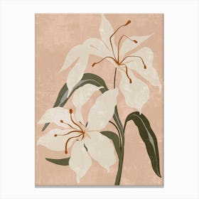 White Lilies Canvas Print