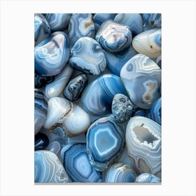 Blue Agate 4 Canvas Print