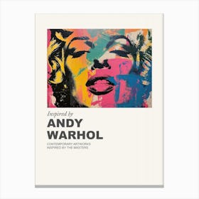 Museum Poster Inspired By Andy Warhol 2 Canvas Print