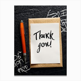 Thank You Stock Videos & Royalty-Free Footage Canvas Print