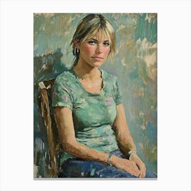 Portrait Of A Young Woman 4 Canvas Print