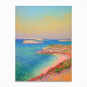 Kaputas Beach Turkey Monet Style Canvas Print