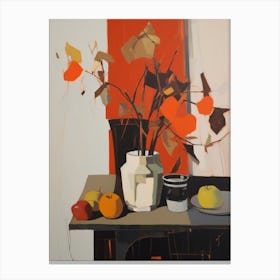 Autumn Kitchen Still Life Painting 3 Canvas Print