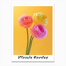 Dreamy Inflatable Flowers Poster Ranunculus 1 Canvas Print
