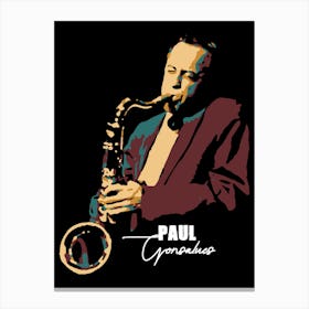 Paul Gonsalves American Jazz Tenor Saxophonist Legend Leinwandbilder