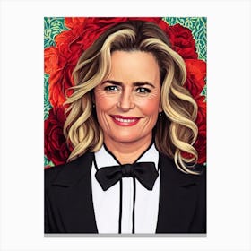 Elisabeth Shue Illustration Movies Canvas Print