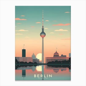 Berlin Germany Minimalist Travel Canvas Print