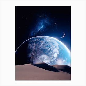 Top Of The Dune And Earth Canvas Print