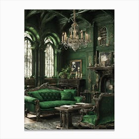 Gothic Living Room 3 Canvas Print