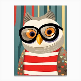 Little Owl 2 Wearing Sunglasses Canvas Print