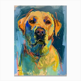 Labrador Retriever Acrylic Painting 13 Canvas Print