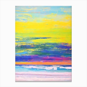 Kennebunk Beach, Maine Bright Abstract Canvas Print