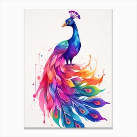 Beautiful Peacock Canvas Print
