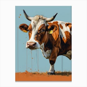 Cow Portola Canvas Print