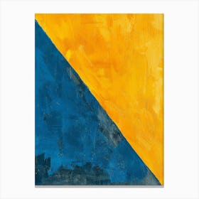 Yellow And Blue Canvas Print