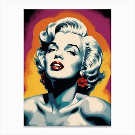 Marilyn Monroe Portrait Pop Art (3) Canvas Print