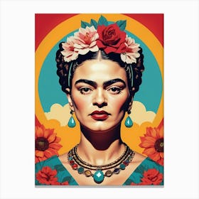 Frida Kahlo Portrait (33) Canvas Print
