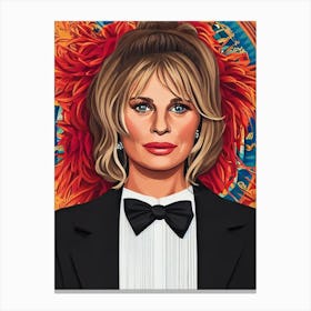 Julie Christie Illustration Movies Canvas Print