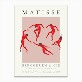 Matisse Print Dance in Red Canvas Print