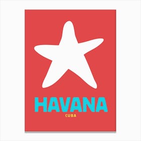 Havana Cuba Print Canvas Print